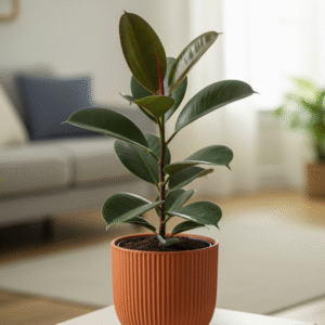 রাবার গাছ – নান্দনিক ও বায়ু পরিশোধক ইনডোর প্ল্যান্ট (Rubber Plant)